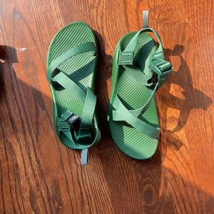 Chaco green sandals new without tags